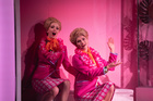 Longborough Festival Opera 'La Liberazione di Ruggiero' c Yshani Perinpanayagam d Jenny Ogilvie Chroma ensemble. 2 of the 3 Ladies pictured: Sarah Richmond, Bernadette Johns and Nia Coleman. Photo by Matthew Williams-Ellis