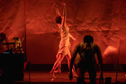 Longborough Festival Opera world's first staging of Freya Waley-Cohen's 'Spell Book' c Yshani Perinpanayagam d Jenny Ogilvie Chroma ensemble. Pictured: Sarah Richmond and Keith Pun. Photo by Matthew Williams-Ellis