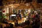 Sam Pena, Lizzie Holmes and Sarah Richmond performing at DEBUT concert in Shoreditch Treehouse photo by Marc Gascoigne